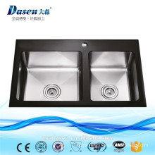 DS 8650H China Zero Radius Free Standing Stopper Brass Apron Front 304 China Furniture Built in Top mounted Sink